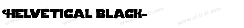 Helvetical black字体转换